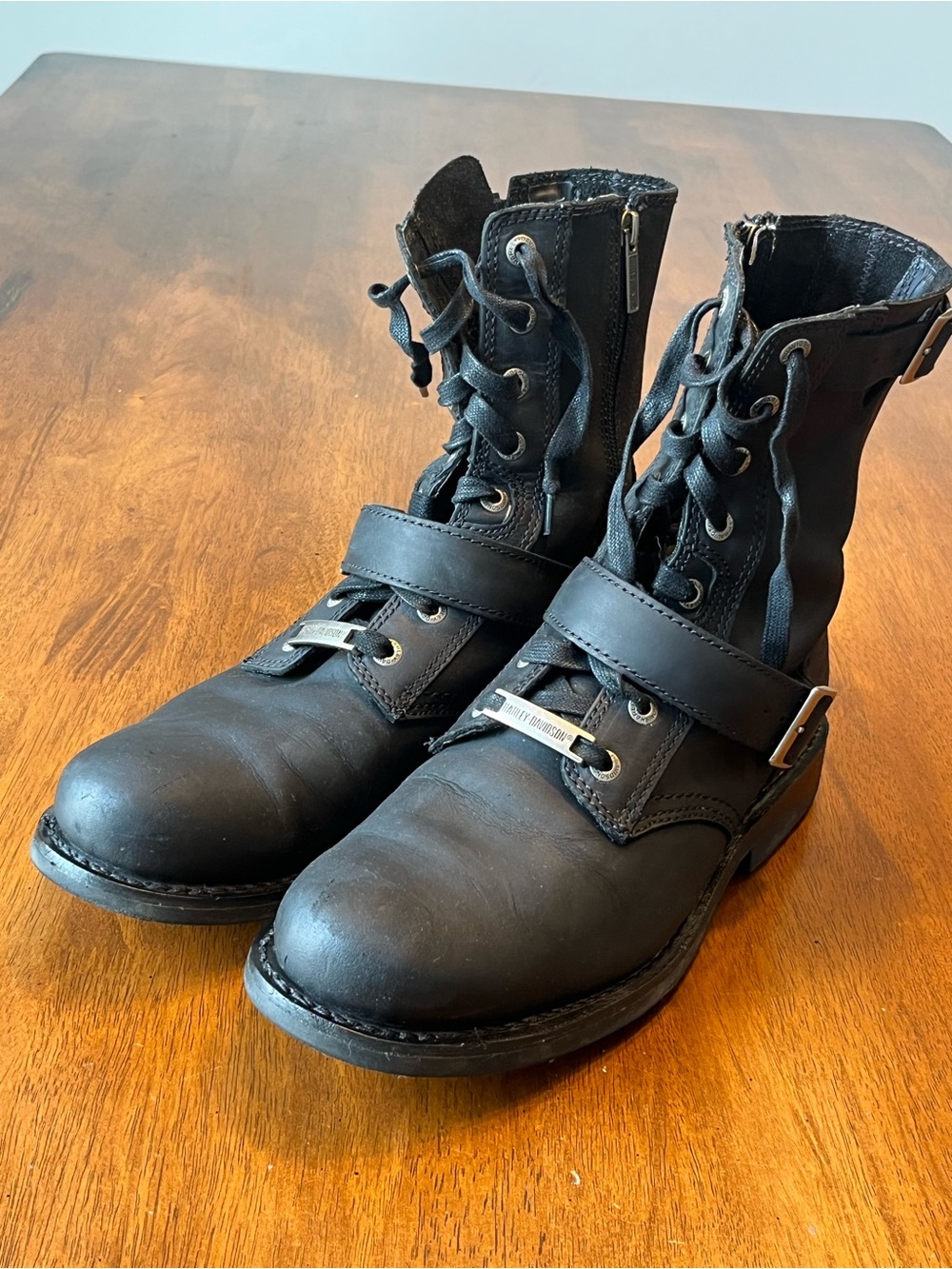 Harley Davidson Ranger Moto Harness Leather Riding Boots Mens 11 - Picture 4 of 14